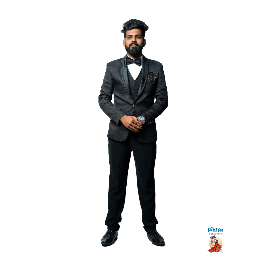 Black Shiny Suit view 2