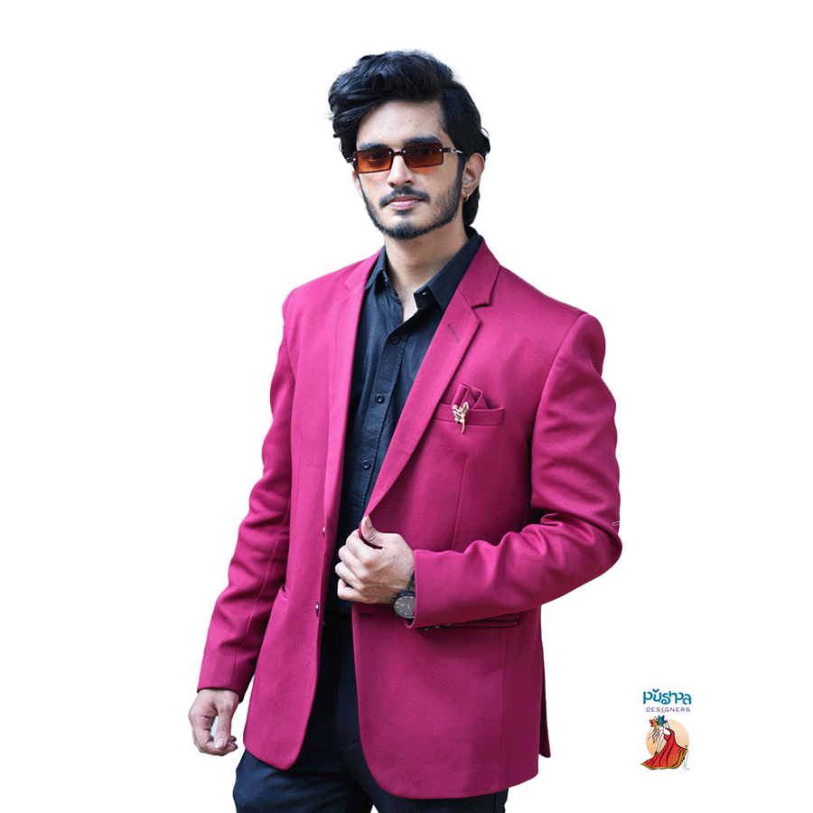 Pink Plane Blazer — Pushpa Designers